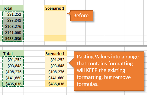 shortcut in excel for paste special values mac